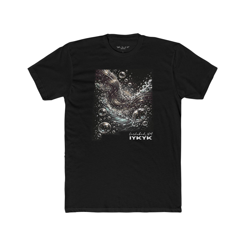 Oil & Gas Tee- Monochrome — 'The City That Runs the State' Cotton Crew
