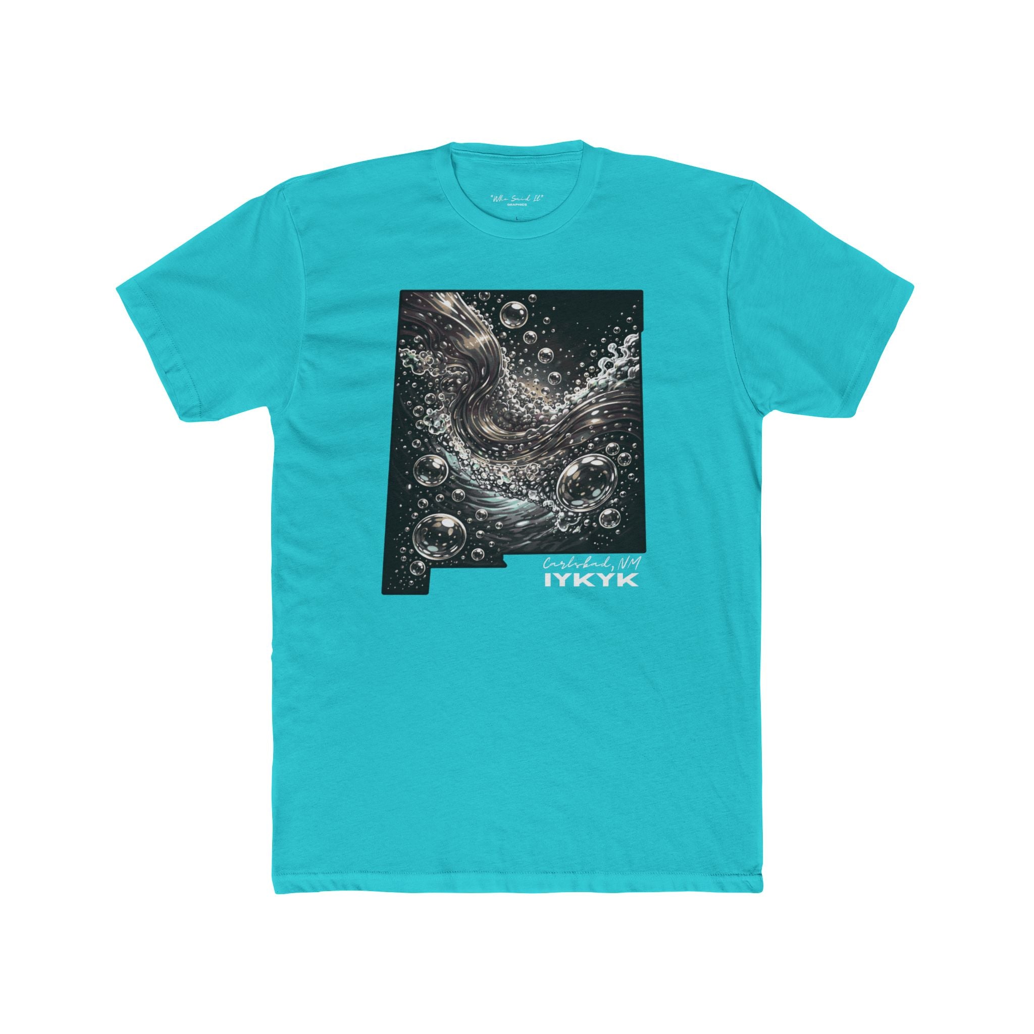 Oil & Gas Tee- Monochrome — 'The City That Runs the State' Cotton Crew