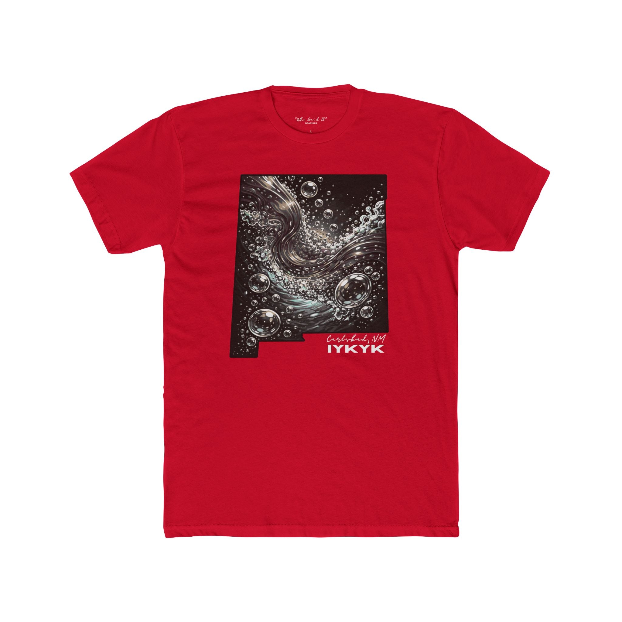 Oil & Gas Tee- Monochrome — 'The City That Runs the State' Cotton Crew