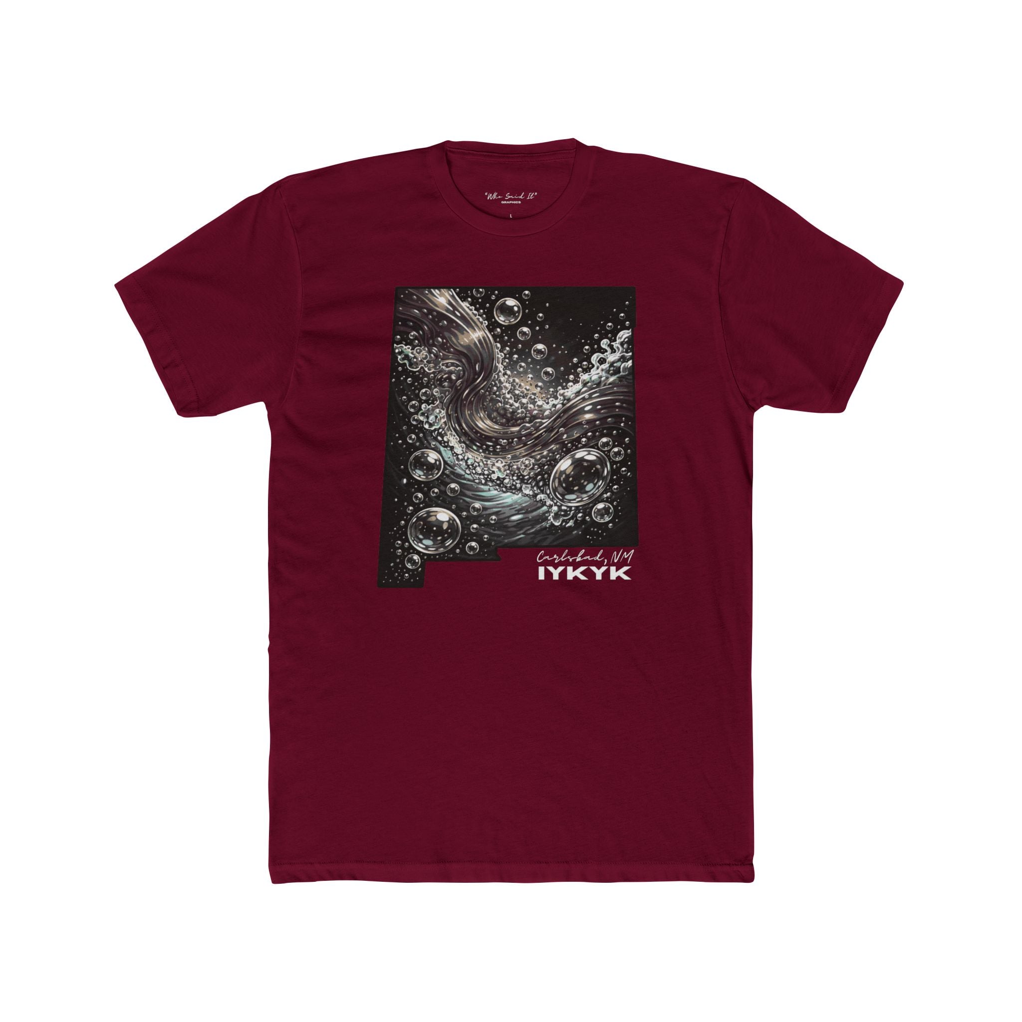 Oil & Gas Tee- Monochrome — 'The City That Runs the State' Cotton Crew